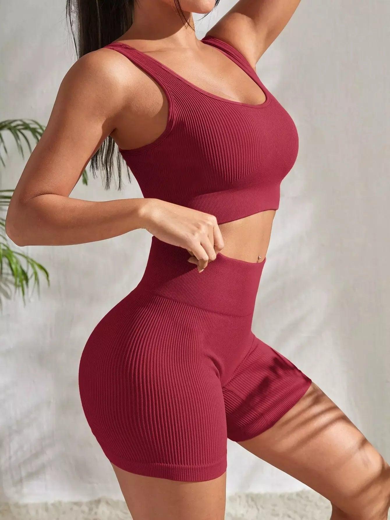 Conjunto de Yoga 2 Peças Esporte Feminino
