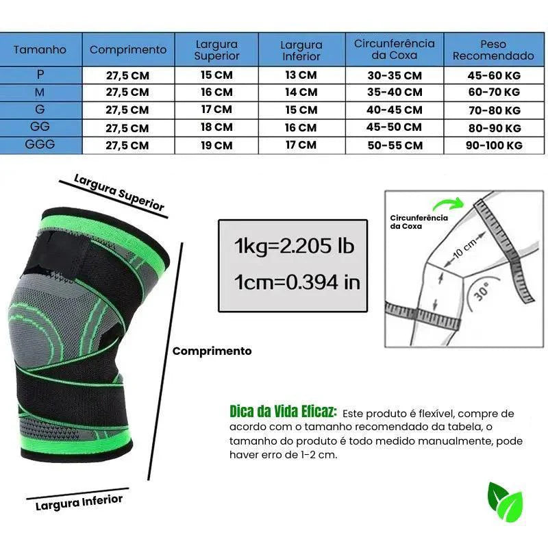 Joelheira de Compressão Ortofix (LEVE 2 E ECONOMIZE)