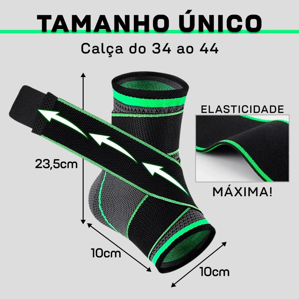 Kit Tornozeleira de Compressão Estabilizadora Ajustável Ortofix
