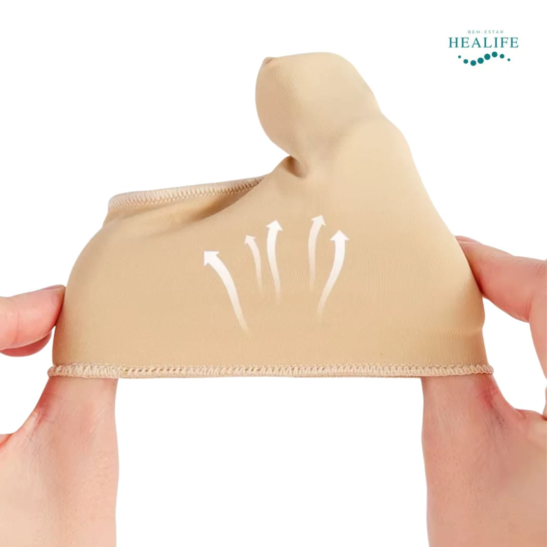 Palmilha Ortopédica Meia Separador de Joanete Orthogel