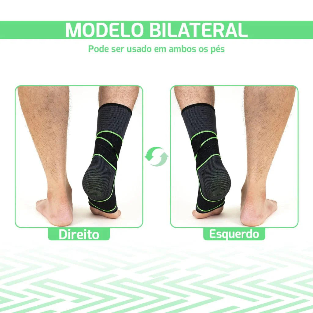 Kit Tornozeleira de Compressão Estabilizadora Ajustável Ortofix