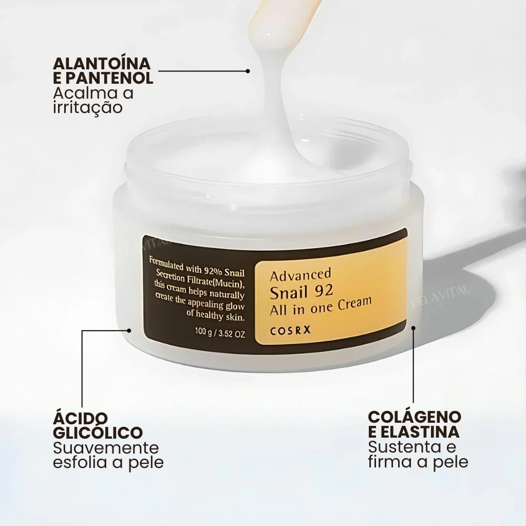 Creme Coreano de Baba de Caracol