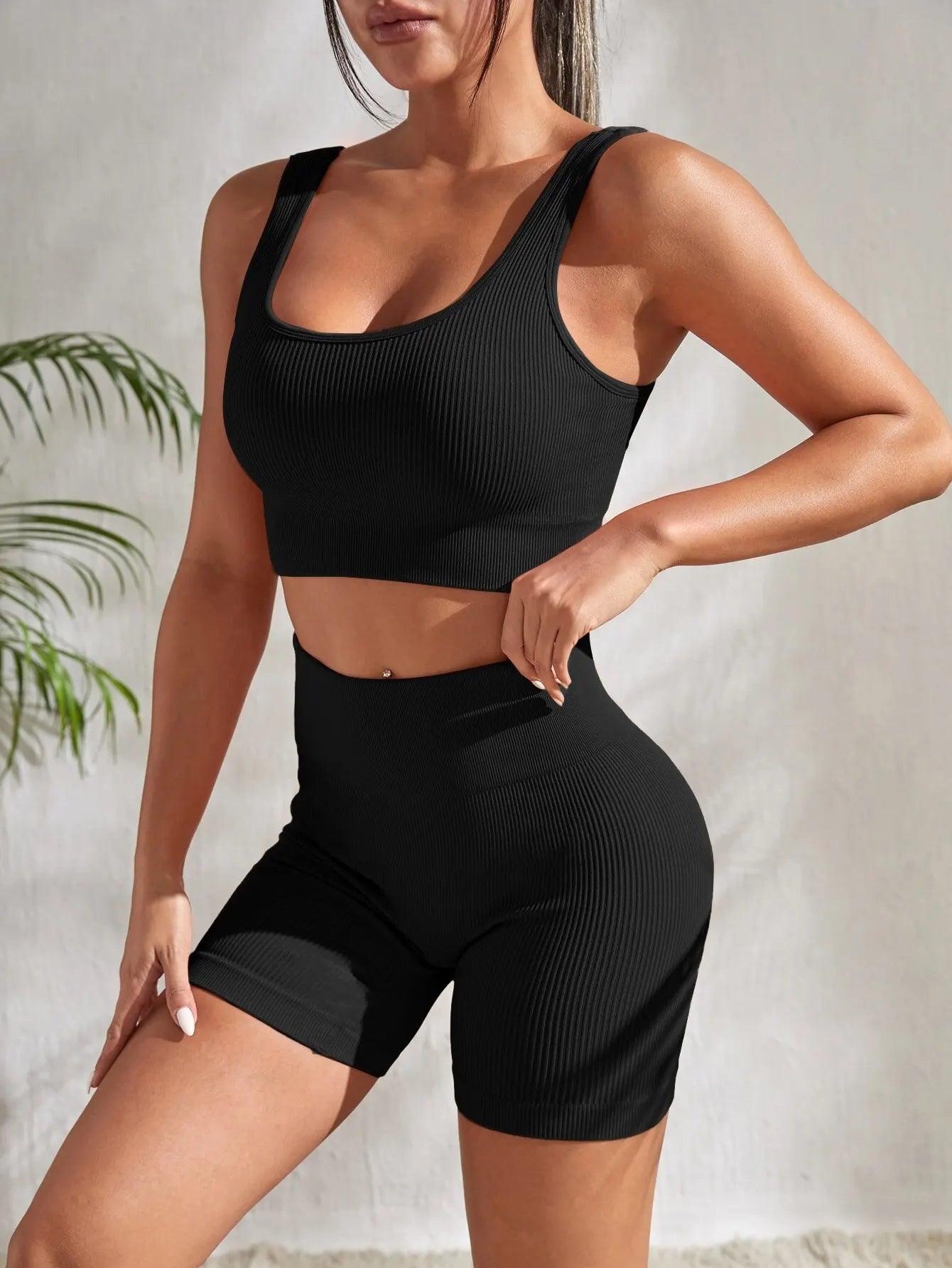 Conjunto de Yoga 2 Peças Esporte Feminino