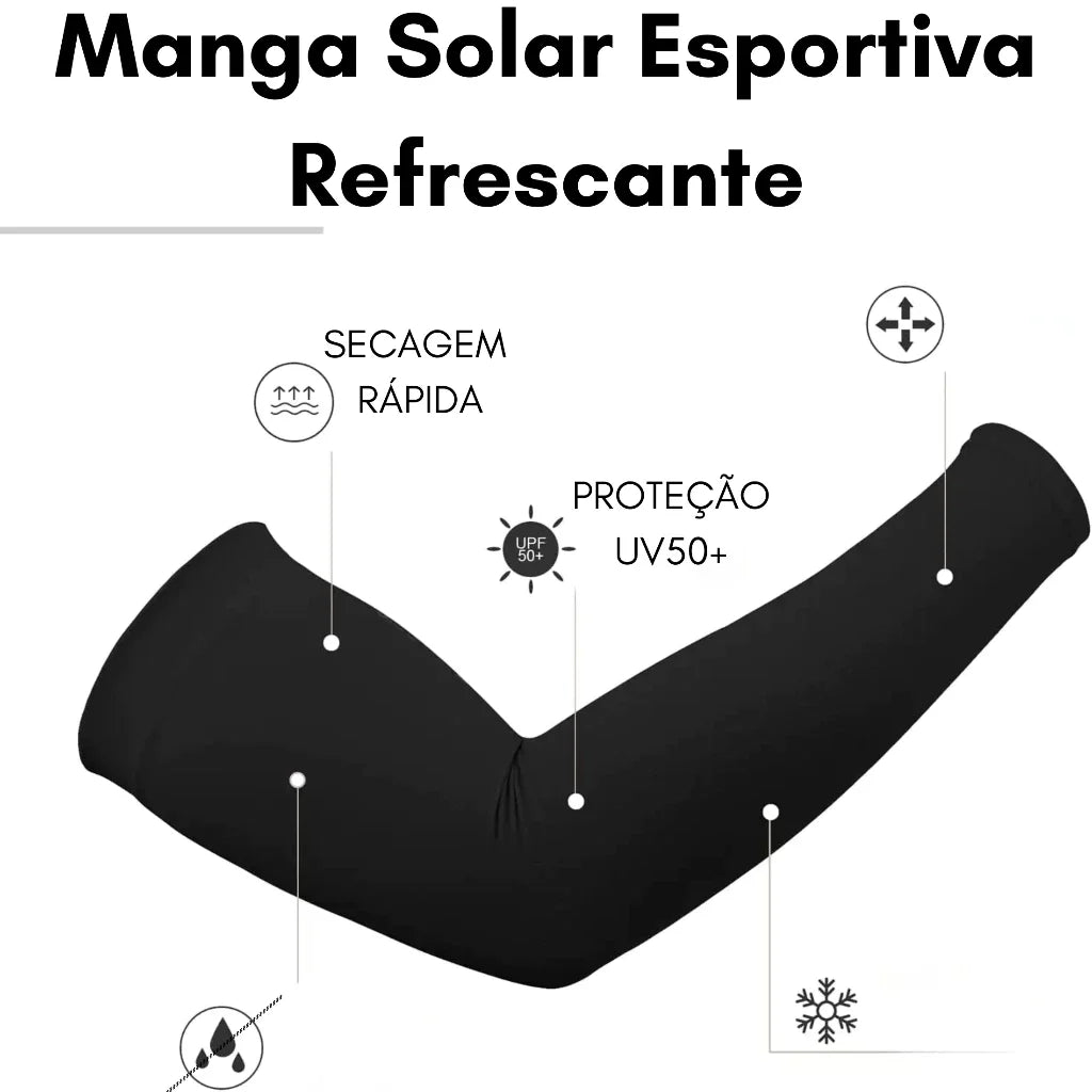 Manguito Manga Proteção UV Segunda Pele