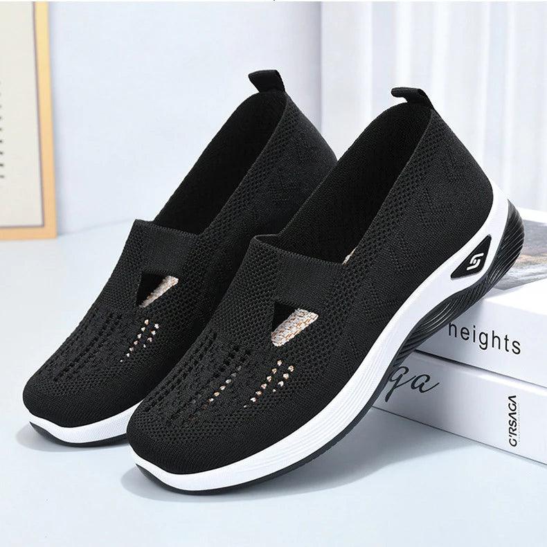 Tênis Ortopédico Feminino Confort Plus Preto