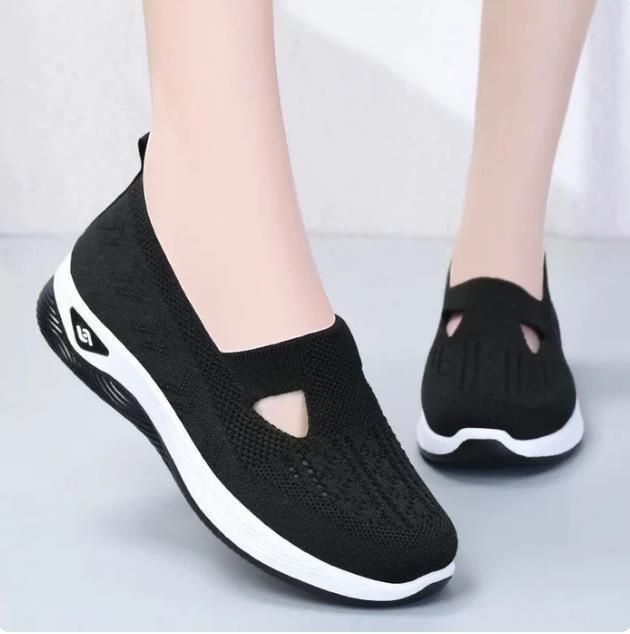 Tênis Ortopédico Feminino Confort Plus Preto