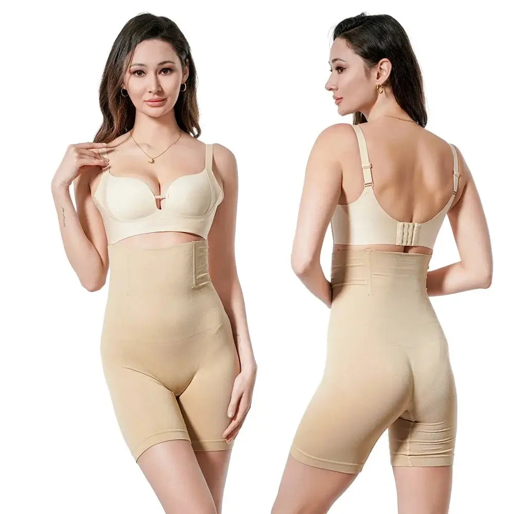 Cinta Modeladora Short Bege Slim Beauty