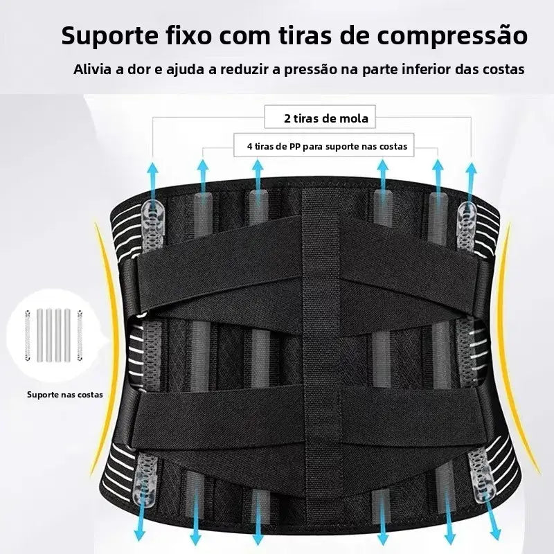 Cinta para Coluna Lombar Preta Ultraflex Pro