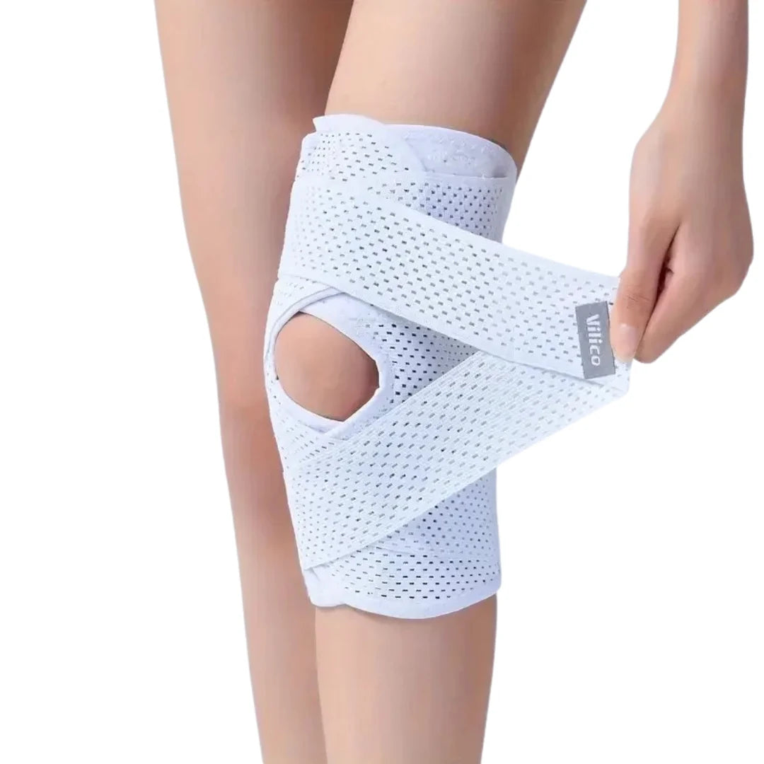 Joelheira Ortopédica Branca Respirável Healife