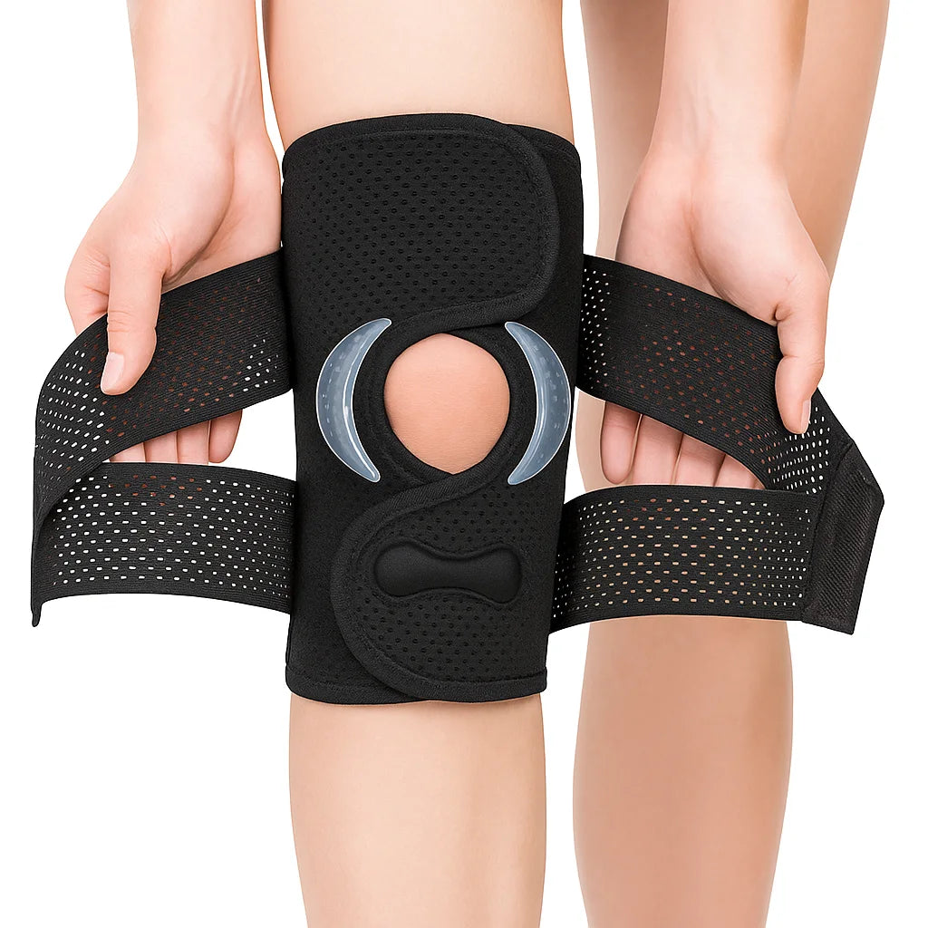 Joelheira de Compressão Respirável com Estabilizador Lateral Healife