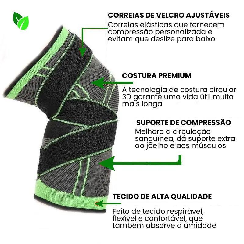 Joelheira de Compressão Ultra Flexível MaxForce (COMPRE 1 LEVE 2)