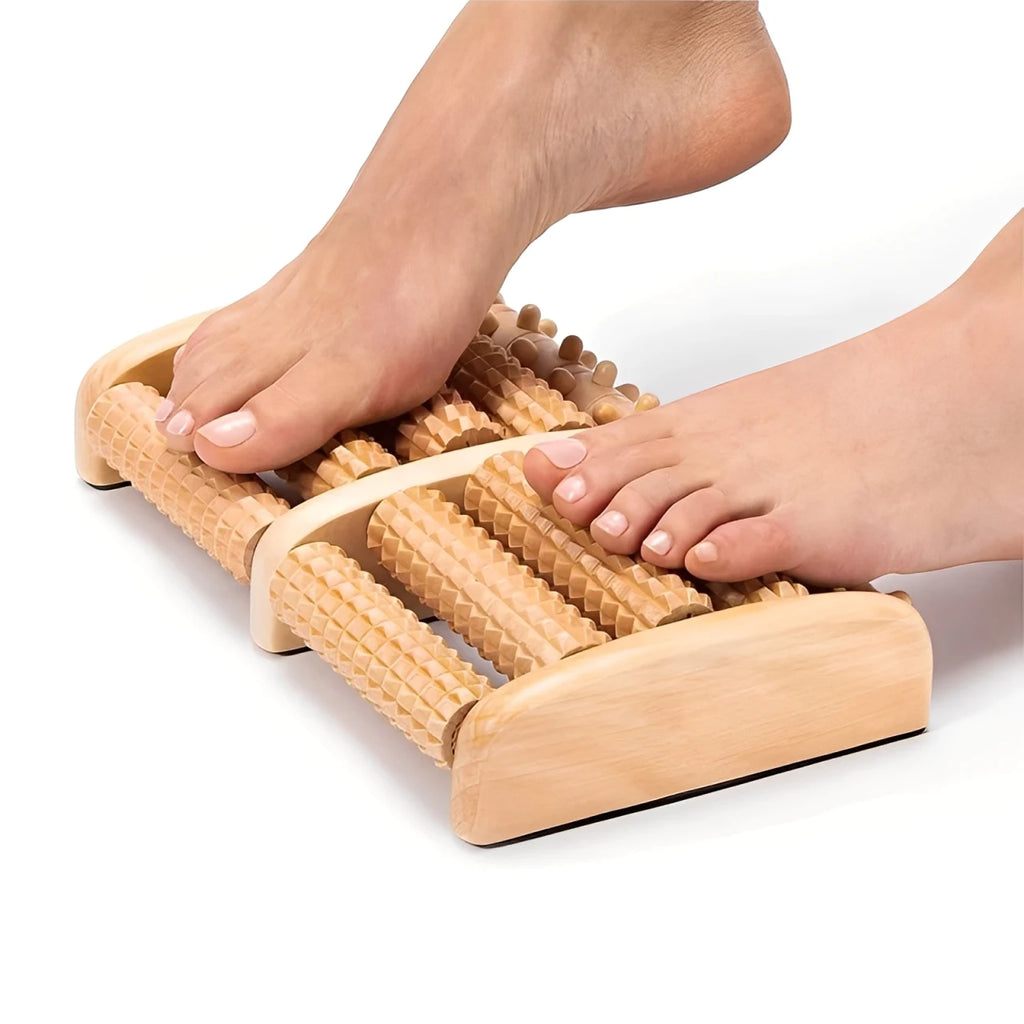 Massageador de Madeira para Fascite Plantar RollPé