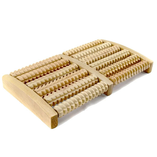 Massageador de Madeira para Fascite Plantar RollPé