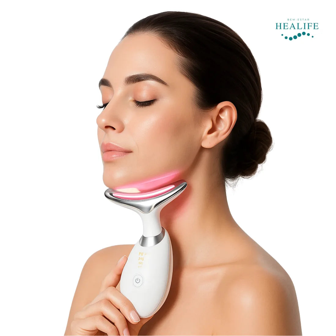 Massageador Facial com Fototerapia Anti-Rugas DermaLift