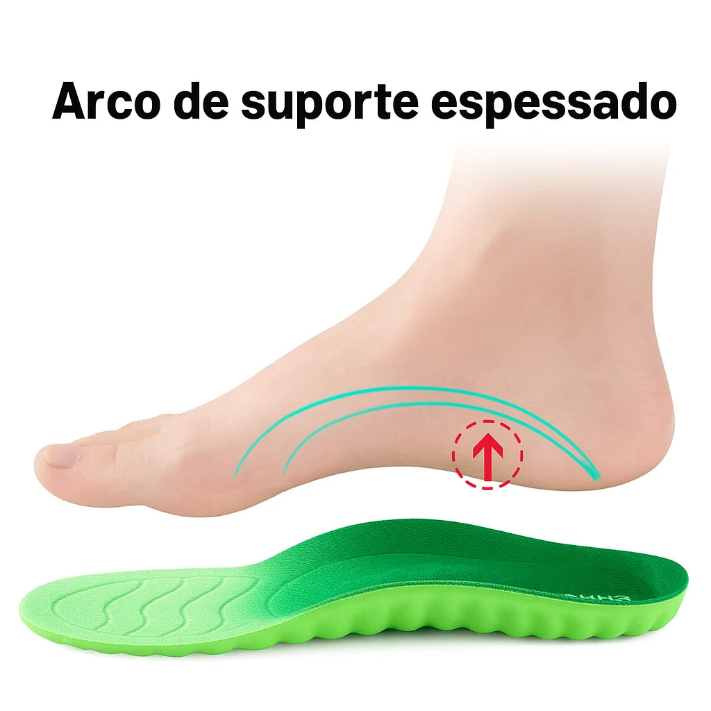 Palmilha Ortopédica Anatômica Alto Conforto Healife