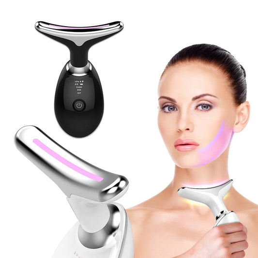 Massageador Facial com Terapia Led Anti-ídade