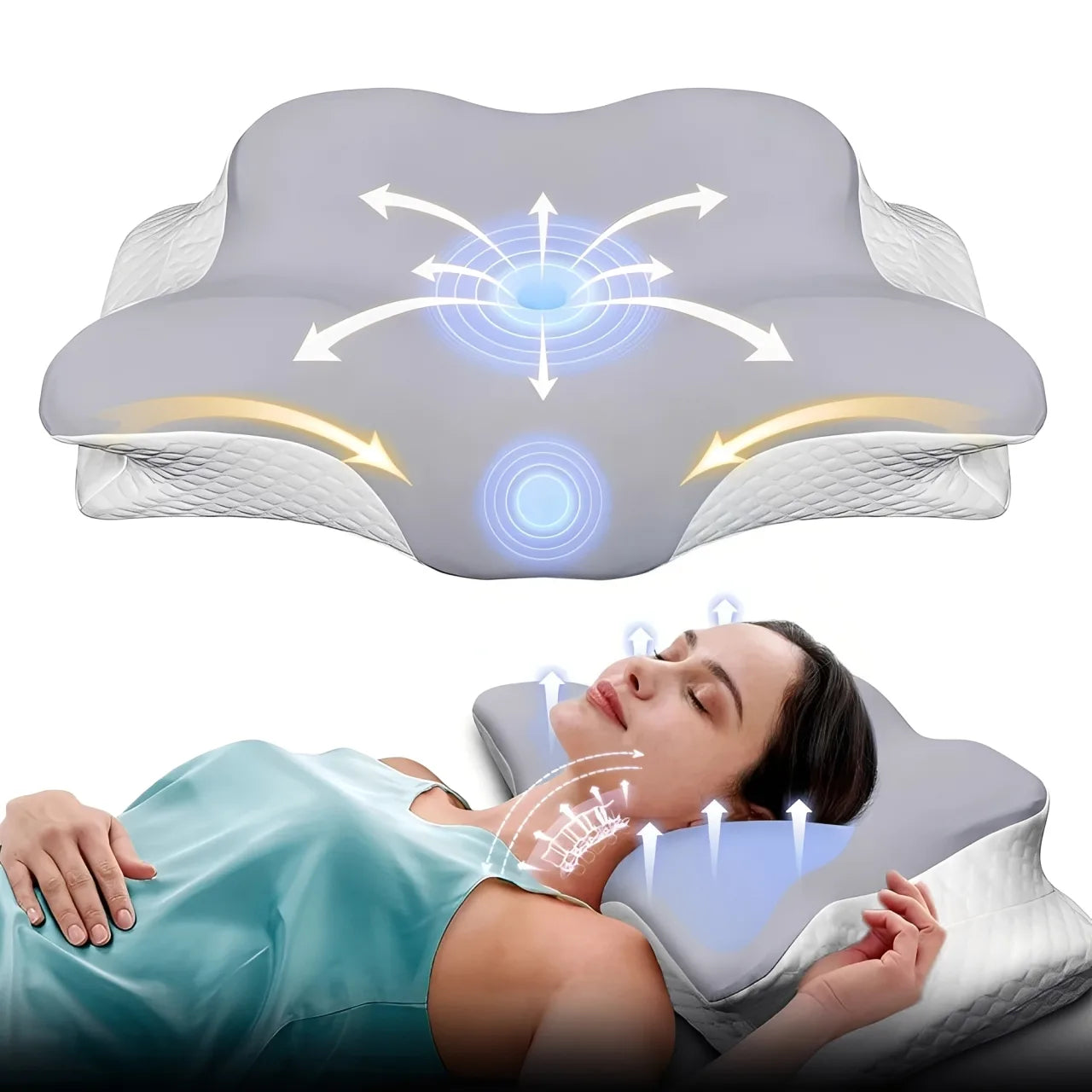 Travesseiro Ortopédico Cervical Borboleta SleepDream