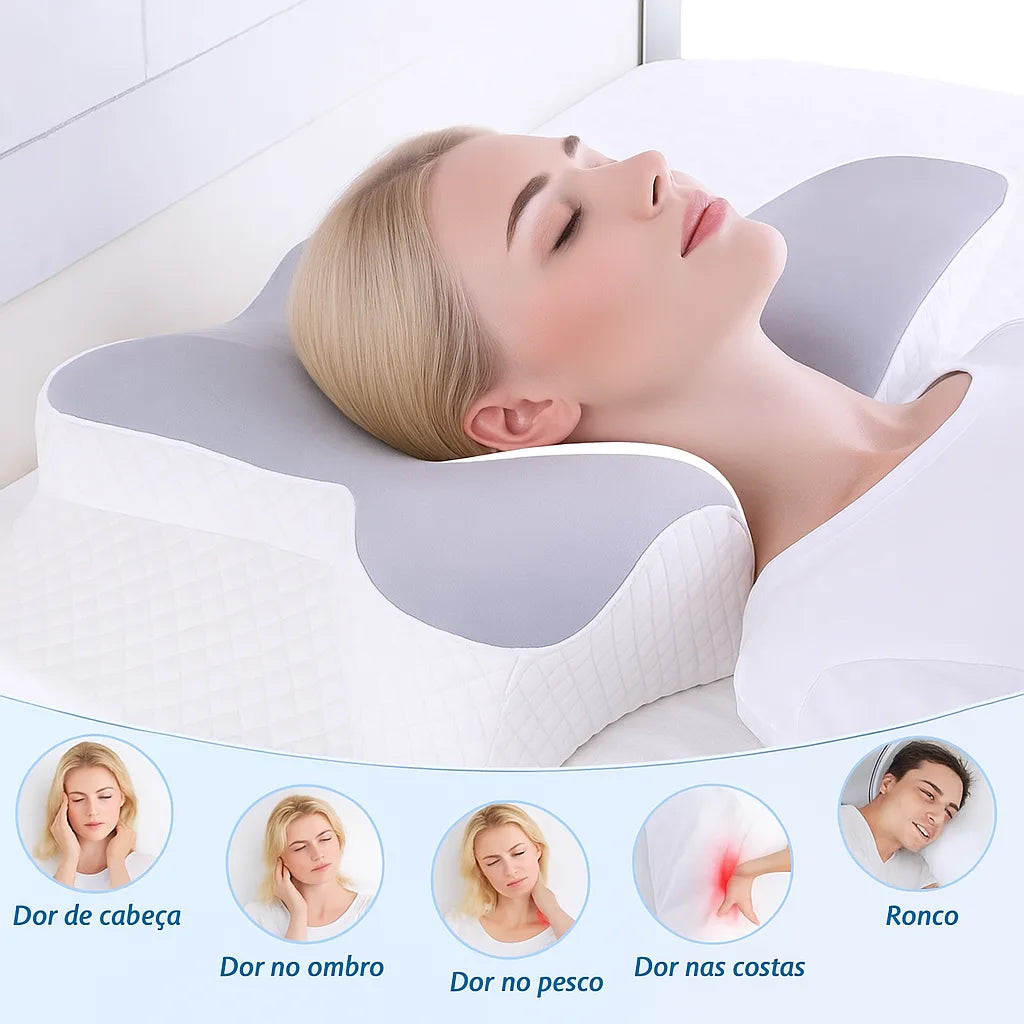 Travesseiro Ortopédico Cervical Borboleta SleepDream