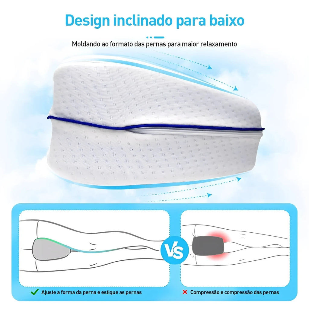 Travesseiro Ortopédico para Pernas Ultra Confortável Sonolev