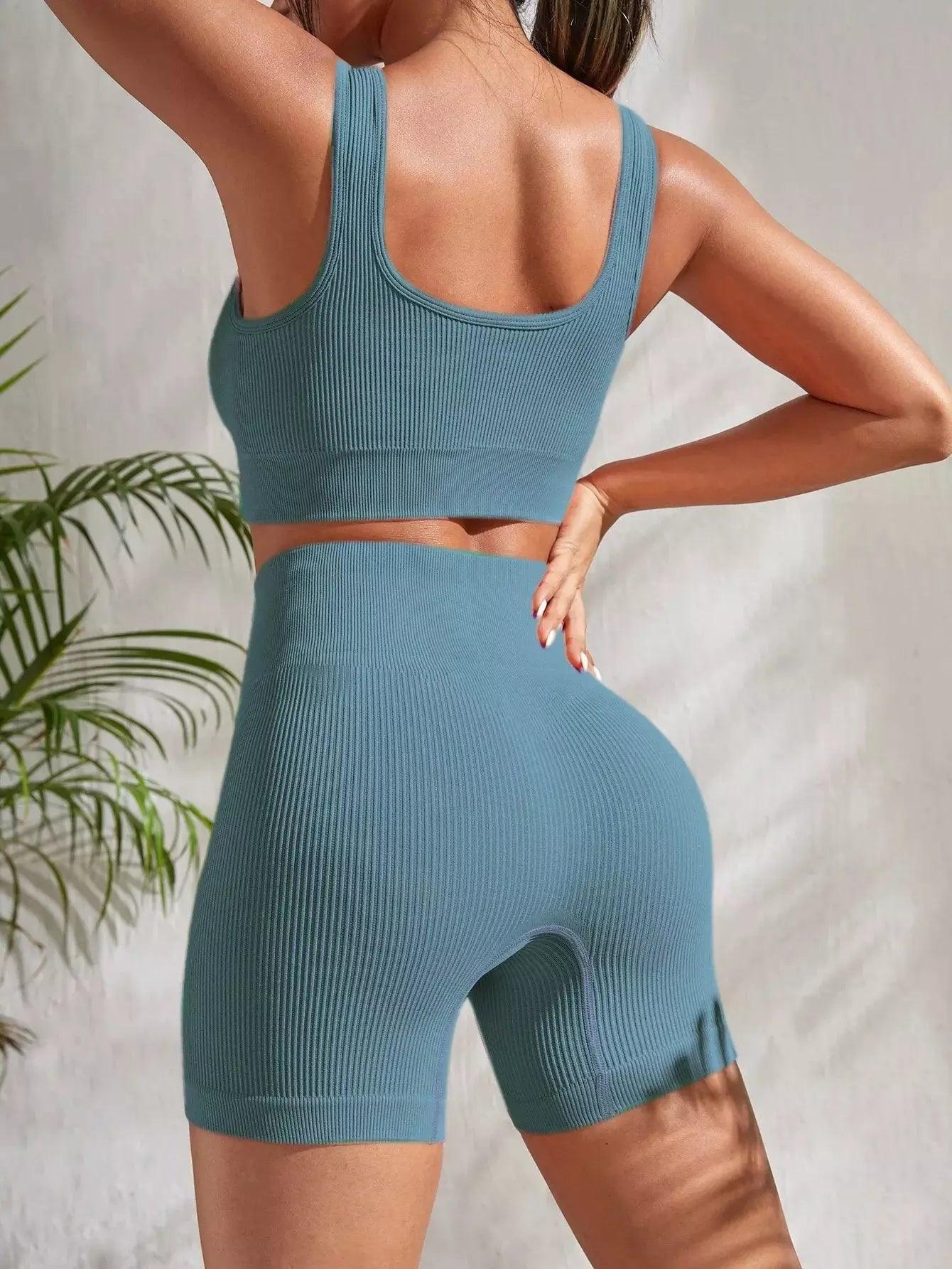 Conjunto de Yoga 2 Peças Esporte Feminino