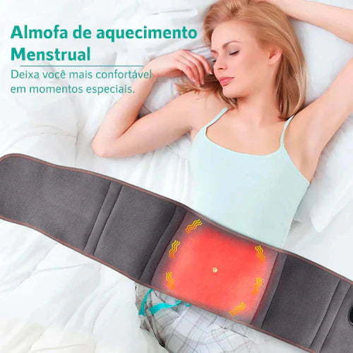Massageador Lombar Recarregável - Compressa Quente
