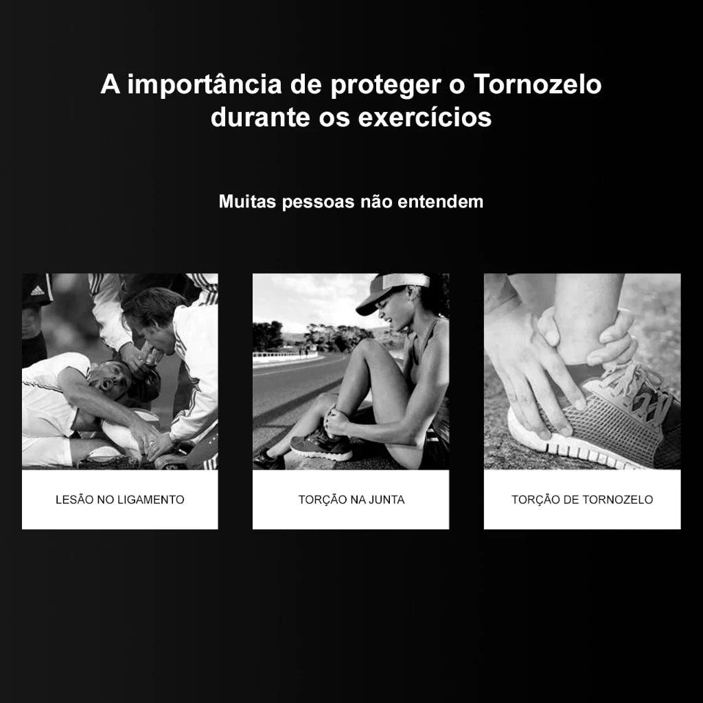 Kit Tornozeleira de Compressão Estabilizadora Ajustável Ortofix