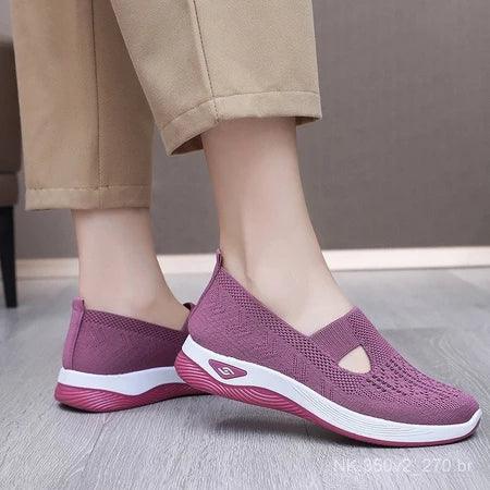 Tênis Ortopédico Feminino Confort Plus Roxo