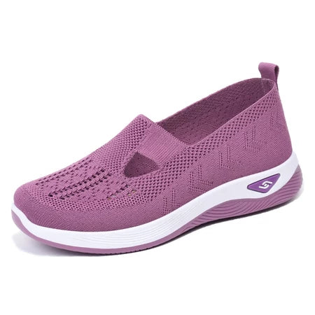 Tênis Ortopédico Feminino Confort Plus Roxo