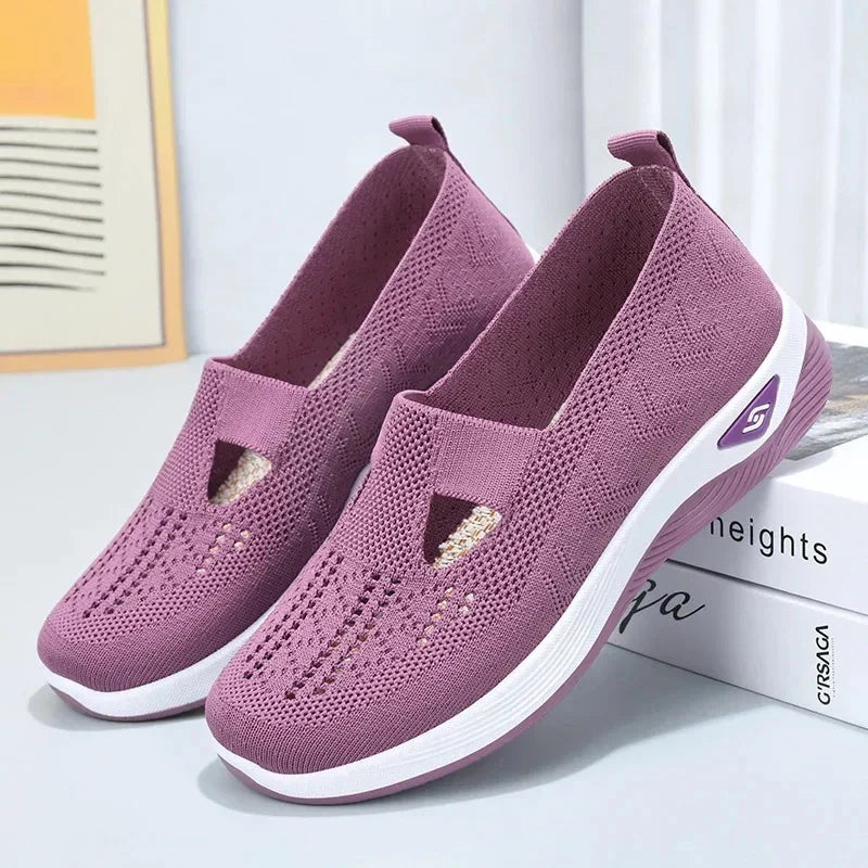 Tênis Ortopédico Feminino Confort Plus Roxo
