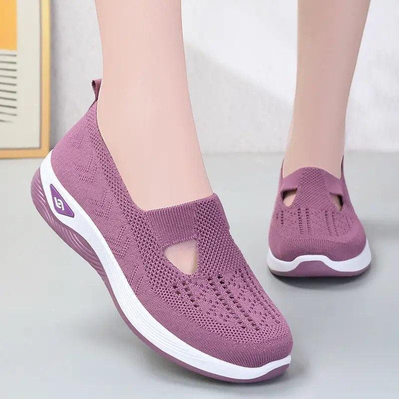 Tênis Ortopédico Feminino Confort Plus Roxo